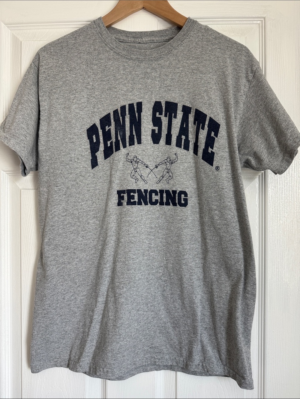 Penn State Fencing Short Sleeve Crewneck Tee - Grey
